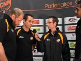 Interview de Craig Smith, Sébastien Logerot et Jo Vakacegu après le derby RCNM-Béziers