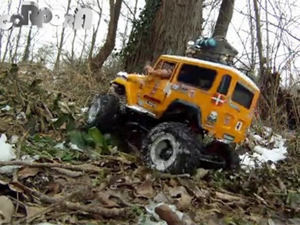 1/10 tamiya CR 01 bj40 dans la nature part 1 21