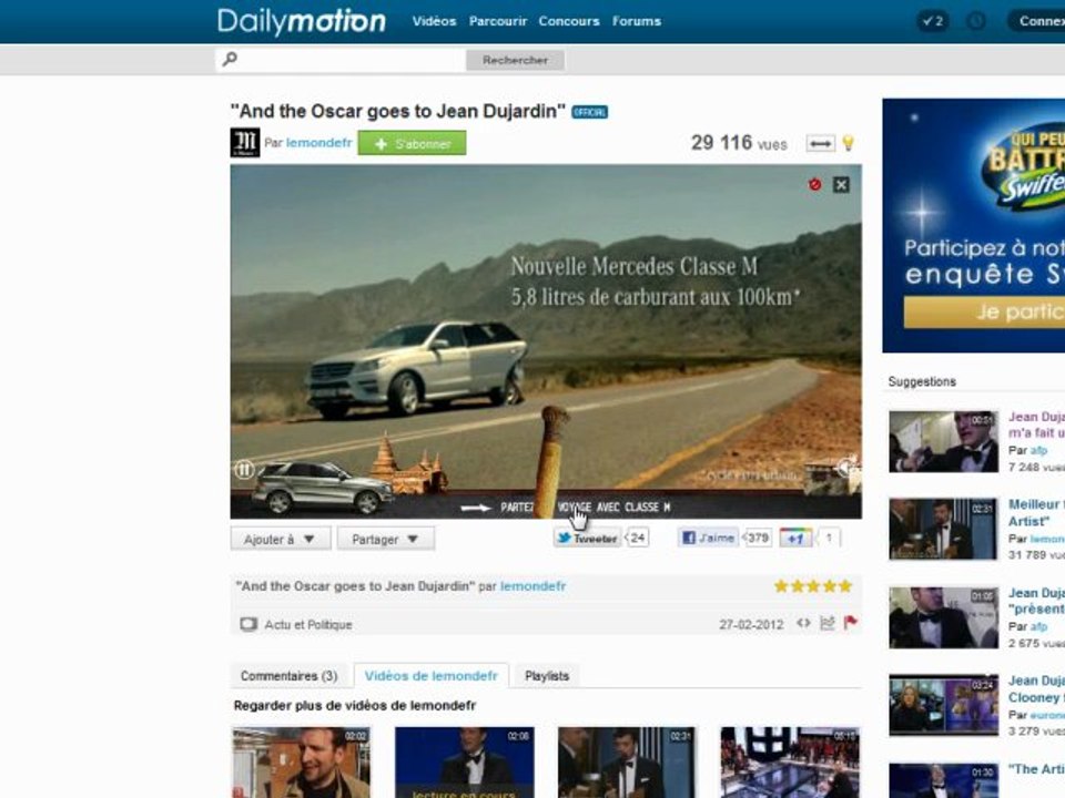 Mercedes - Pre-roll Interactif