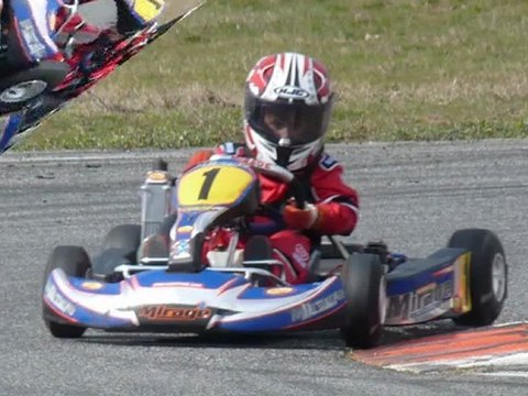 Tom en Rotax Micro Max au circuit de Muret le 10 Mars 2012
