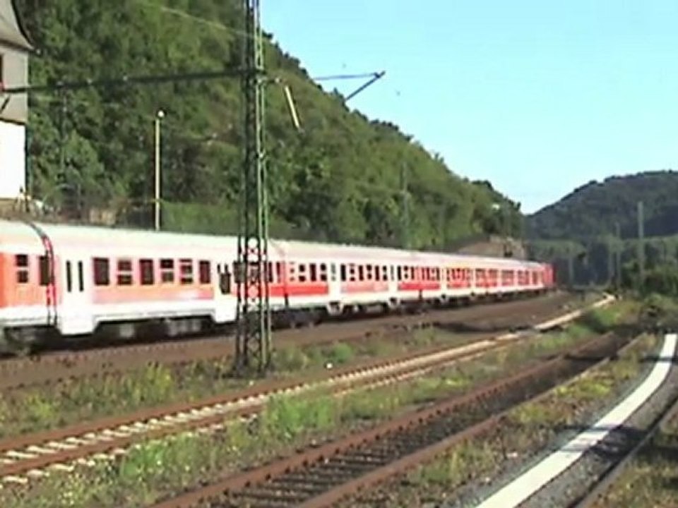 SBB Cargo Re482, Captrain Prima, 2x BR185, 4x BR143 Bahnhof Assmannshausen am Rhein
