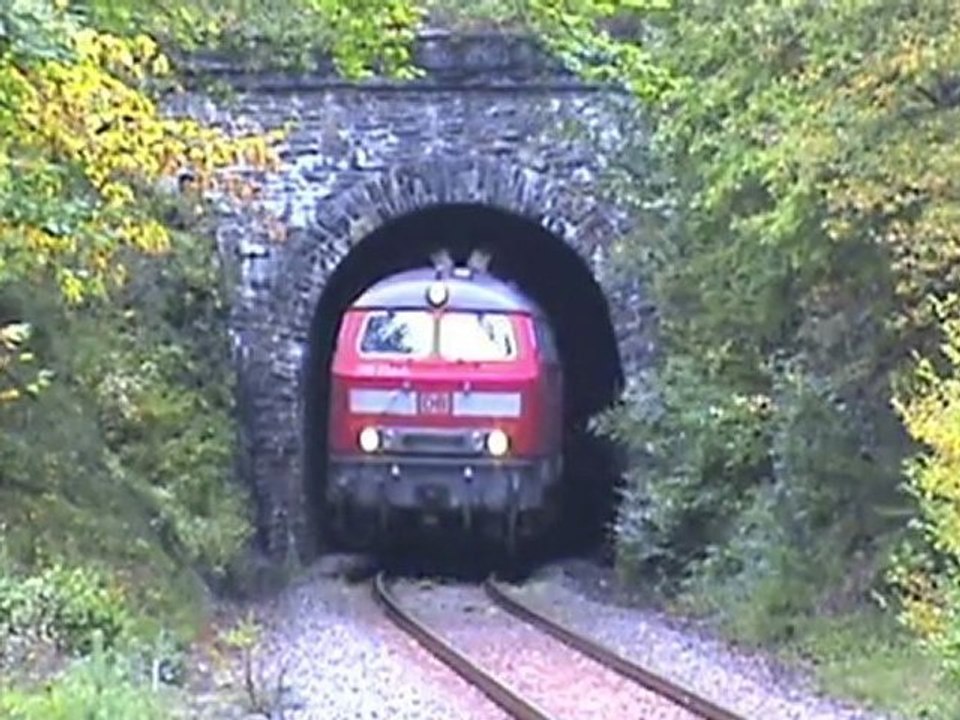 Hunsrückbahn mit BR218 am 08.10.2010