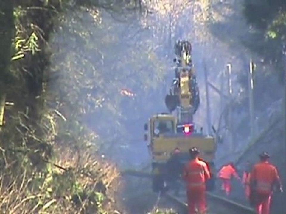 Aufräumungsarbeiten Eifelquerbahn nach Orkan Xynthia Teil 004