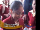 Cusco Alumnas retornan con alegria a su colegio