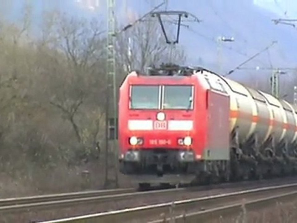 Bonn Beuel Süd Veolia BR185, 3x DBAG BR185, BR143, BR425