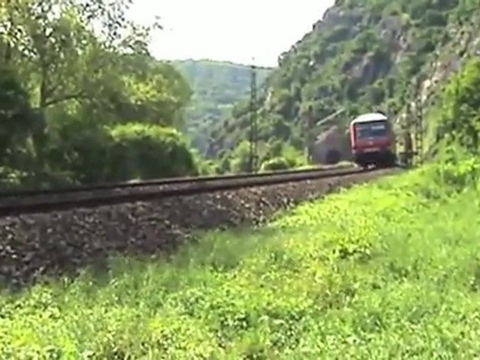 Südportale Loreley Tunnel BR155, 3x BR185, 3x BR143
