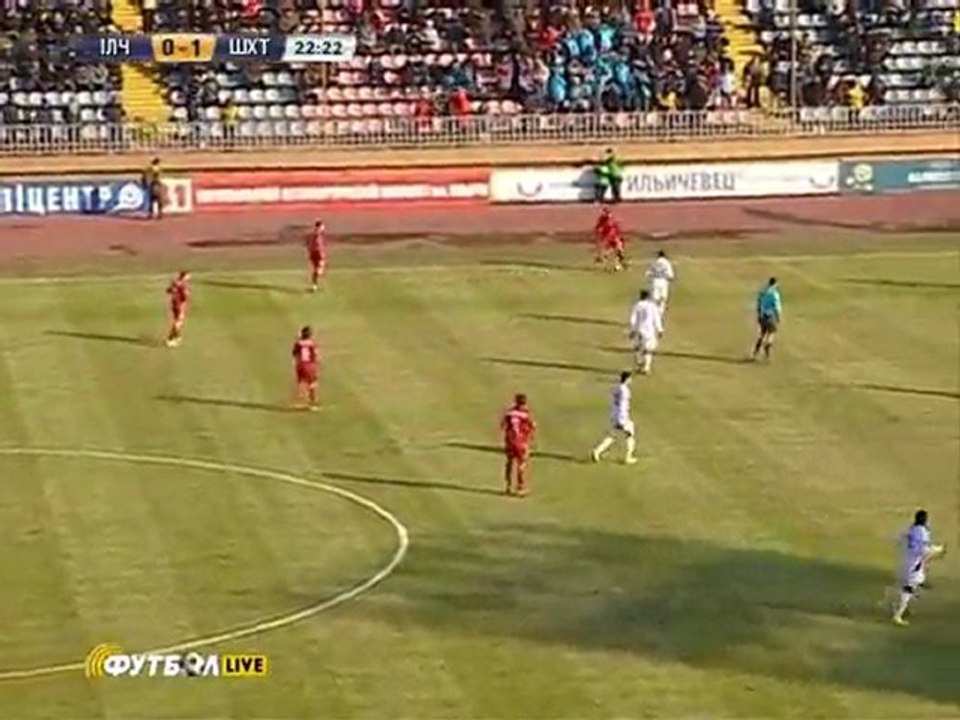 Чемпионат Украины  ИЛЛИЧЕВЕЦ – ШАХТЕР  22-й тур  2011-12-1-й  тайм