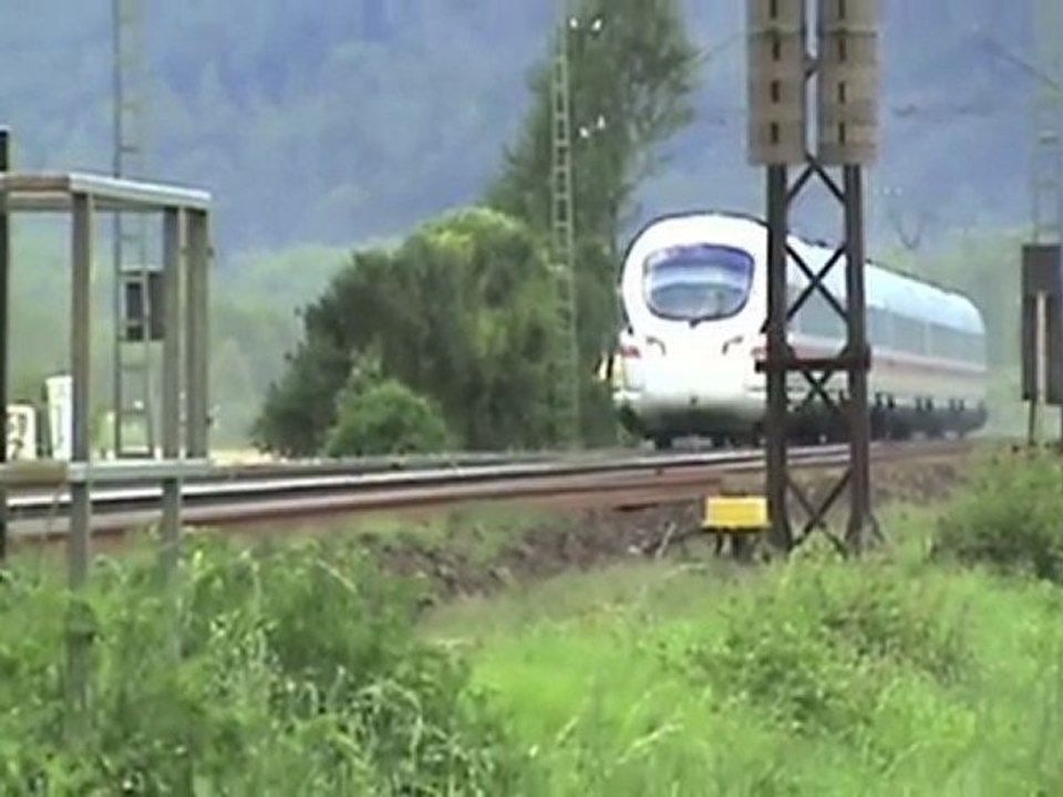 Namedy am Rhein, BR185, BR145. 2x BR151, 2x BR101, ICE 'T', 2x BR146