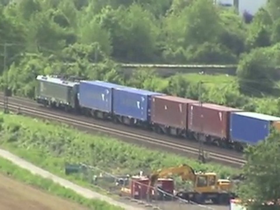 Unkel am Rhein, MRCE BR189, 3x BR185, BR460, 2x BR143