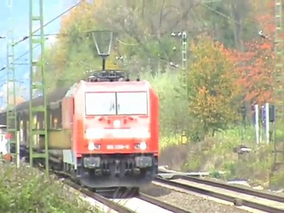 Rheinbreitbach, Lokzug, 7x BR140, 3x BR189, 4x BR185, BR155, SNCF Prima, BR143, 3x BR425