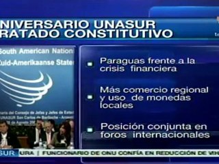 Aniversario del tratado constitutivo de Unasur