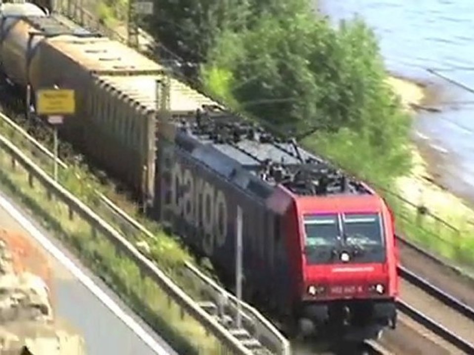 Neuwied am Rhein, SBB Cargo Re482, BR189, BR185, BR294, BR152, BR143