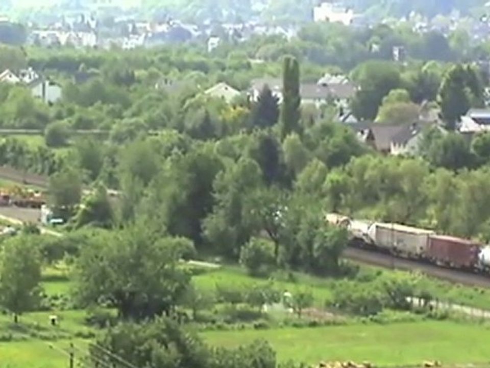 Unkel am Rhein, R4C BR145, BR185, SBB Cargo Re482, 2x BR101, 2x BR425