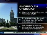 Uruguay cambia horario de verano y ahorra energía