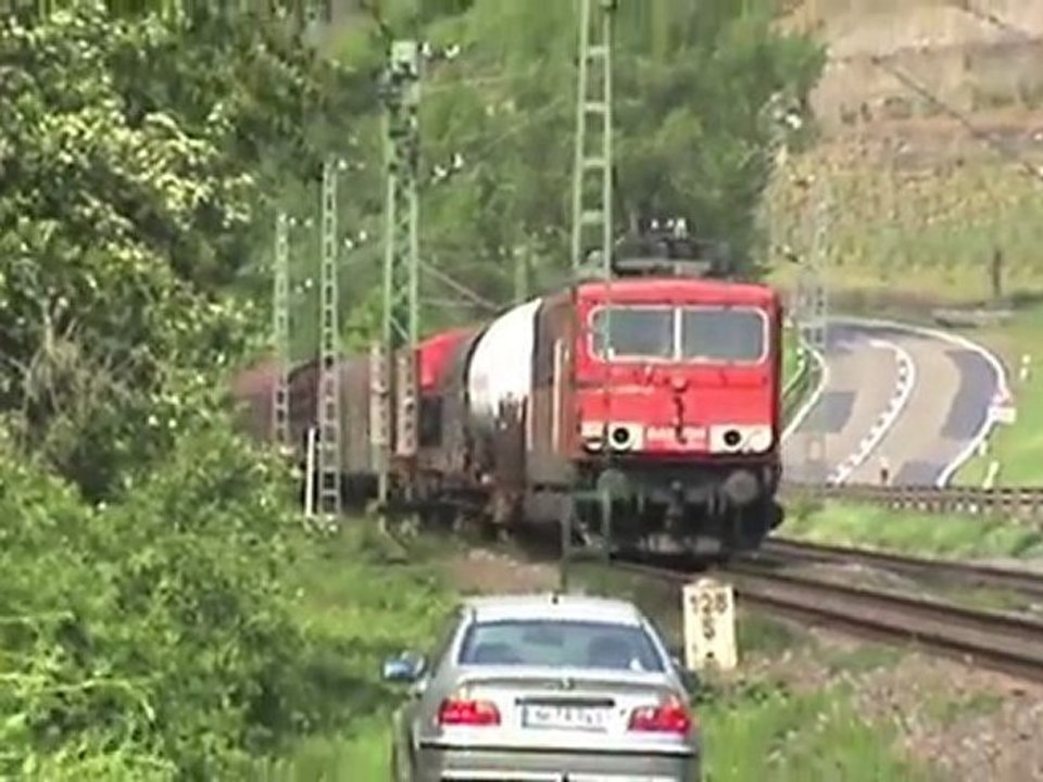 Hammerstein a. Rhein, CB Rail Prima, BR152, DBAG BR185, Railion BR185, BR155, BR143