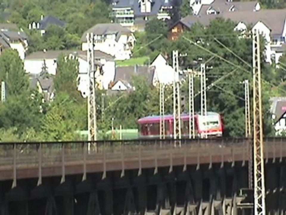 Doppelstockbrücke Bullay a.d. Mosel, BR628, 2x BR143, 3x BR425, 3x BR426