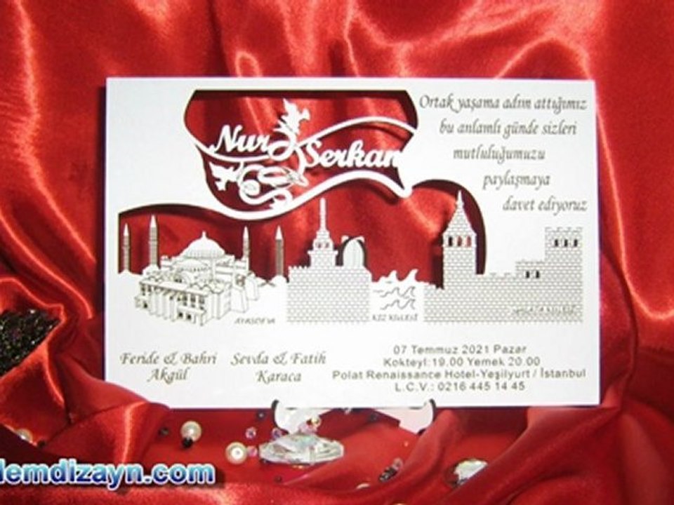 ahşap davetiye www.ademdizayn.com