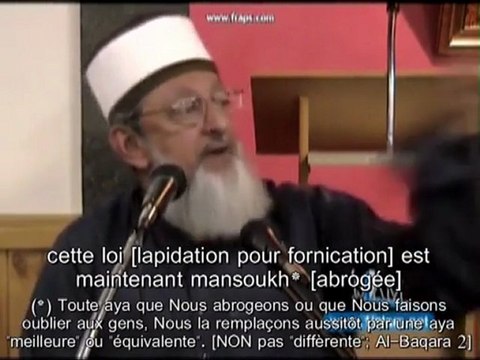 Sheikh Imran Hosein - Islam, Torah & lapidation !