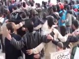 فري برس حمص حي الربيع العربي   مظاهرة رائعة رغم الخصار 12 3 2012