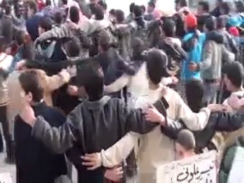 فري برس حمص حي الربيع العربي مظاهرة رائعة رغم الخصار 12 3 2012