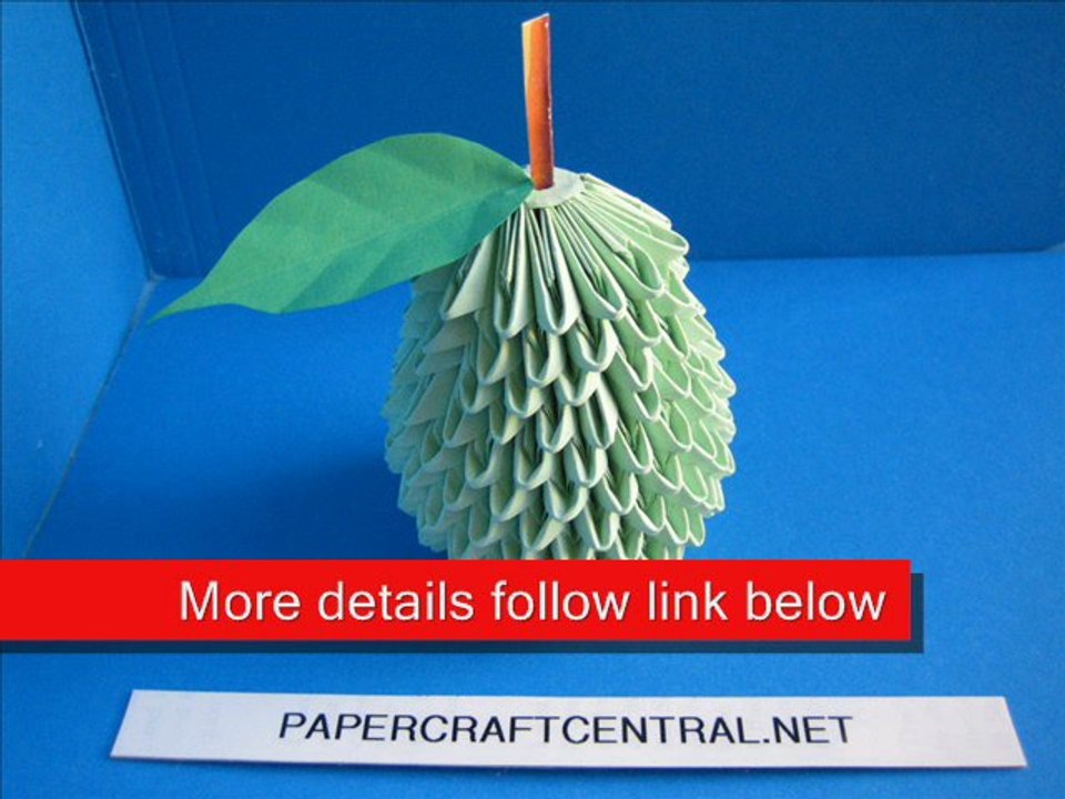 3D Origami Pear