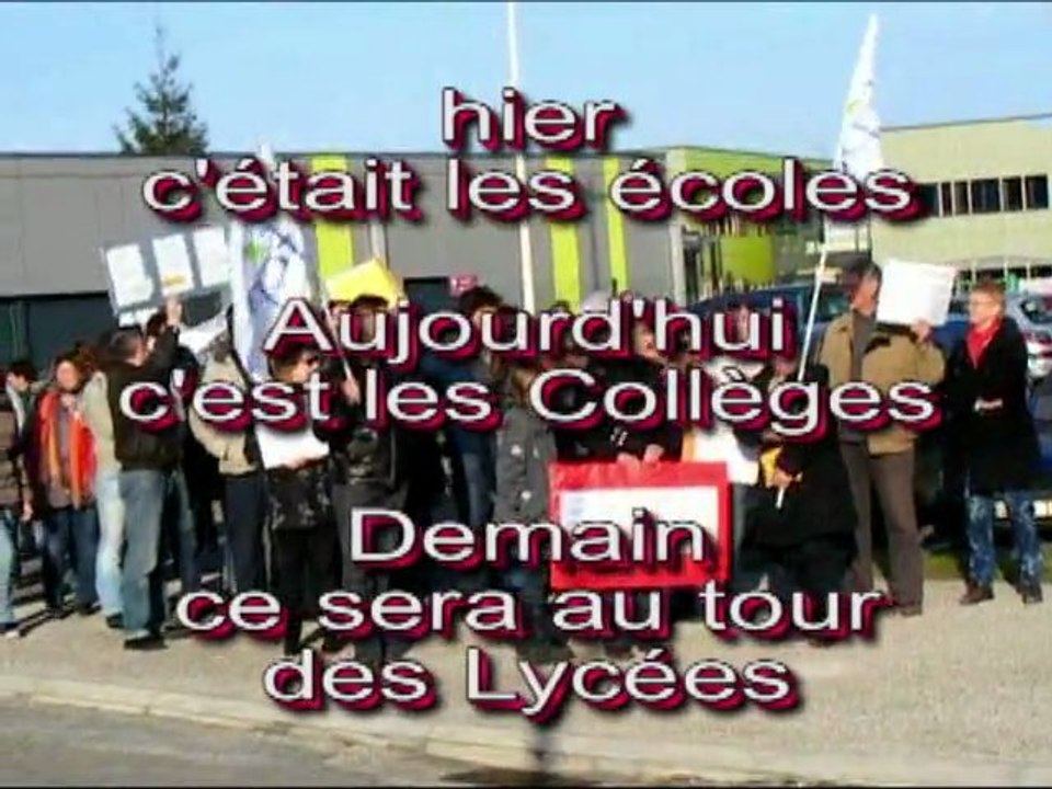 Collège de Chaussin - appel des parents à la mobilisation