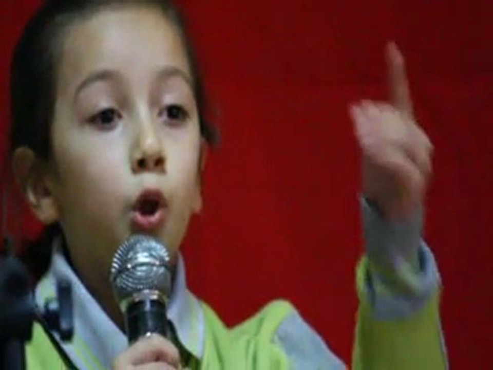 Giresun Merkez Sayca İlköğretim Okulundan İstiklal Marşı'nı Güzel Okuma Yarışmasına Katılan Öğrencimiz