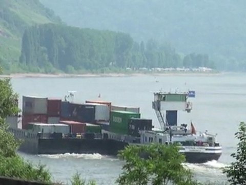 Boppard - Filsen - Osterspai, BR203, BR120, BR101, BR460 und Rheinschifffahrt