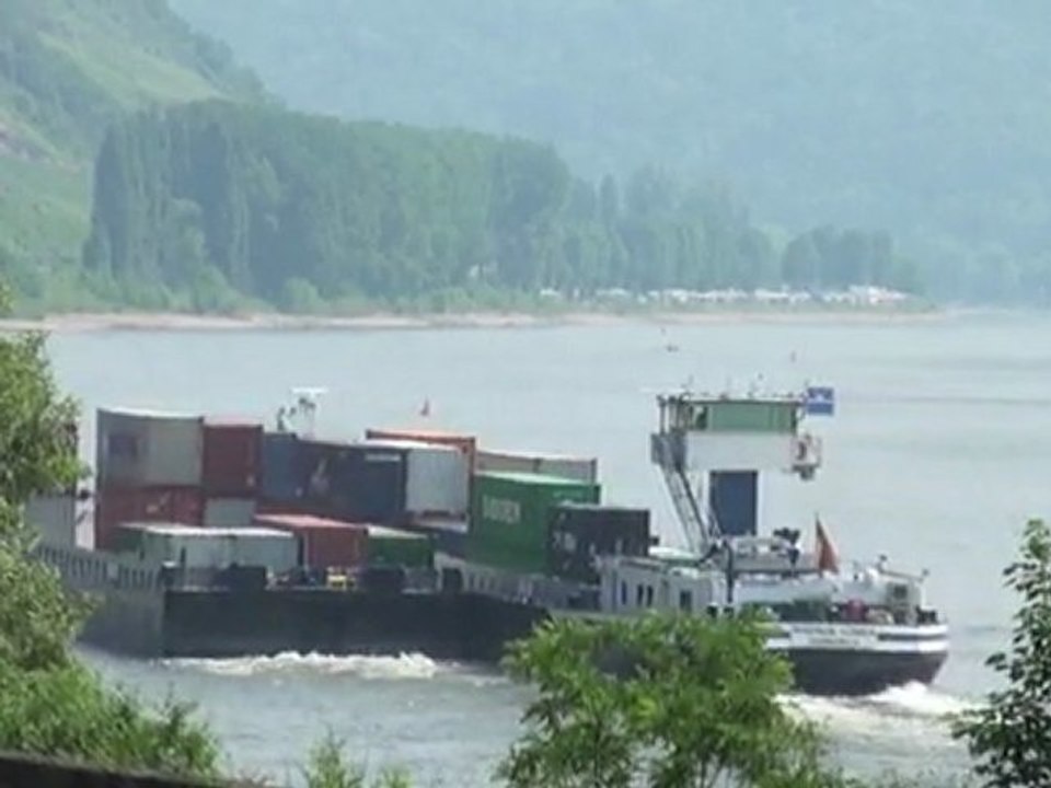 Boppard - Filsen - Osterspai, BR203, BR120, BR101, BR460 und Rheinschifffahrt