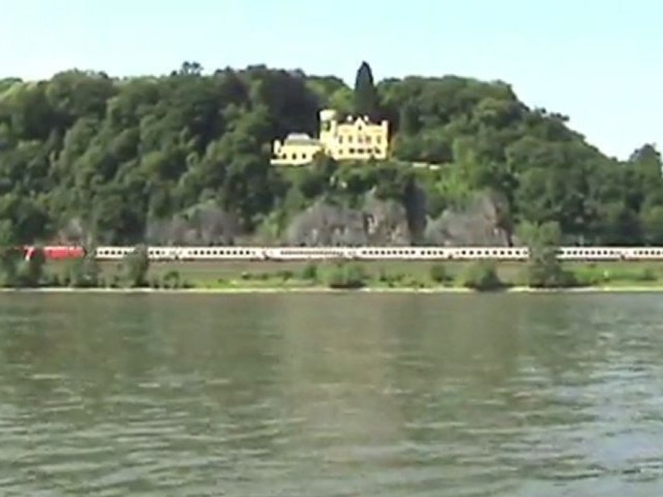 Unkel - Remagen a. Rhein, 2x ICE-T, BR101, BR146, BR460 und Rheinschiffe