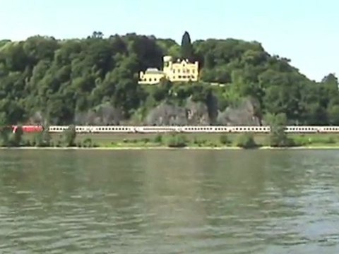 Unkel - Remagen a. Rhein, 2x ICE-T, BR101, BR146, BR460 und Rheinschiffe