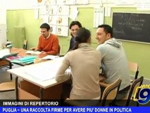 Puglia | Una raccolta firme per avere più donne in politica