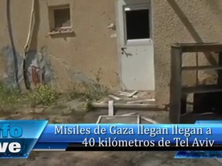 Misiles de Gaza llegan a 40 kilómetros de Tel Aviv