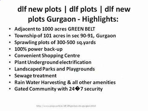 dlf plots | dlf plots gurgaon