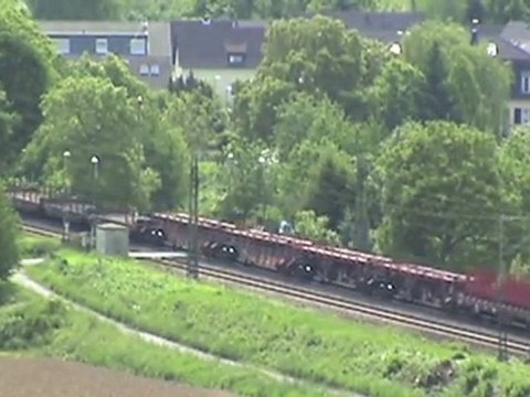 Unkel, Plasser&Theurer MTW100, CFL BR185, 2x BR140, 2x BR151, BR189, Railion BR185, BR143, 3x BR425