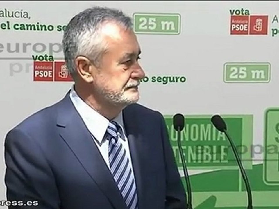 Griñán: "Arenas faltó el respeto a los andaluces"