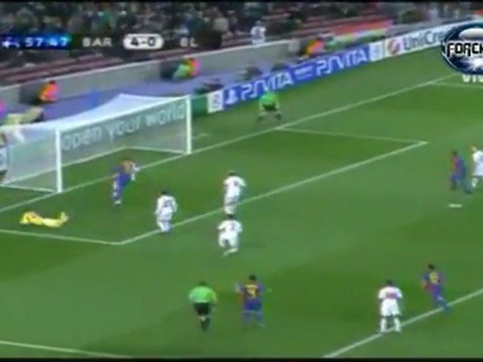 5 Goles de Messi  FC Barcelona Vs Bayer Leverkusen  7-1