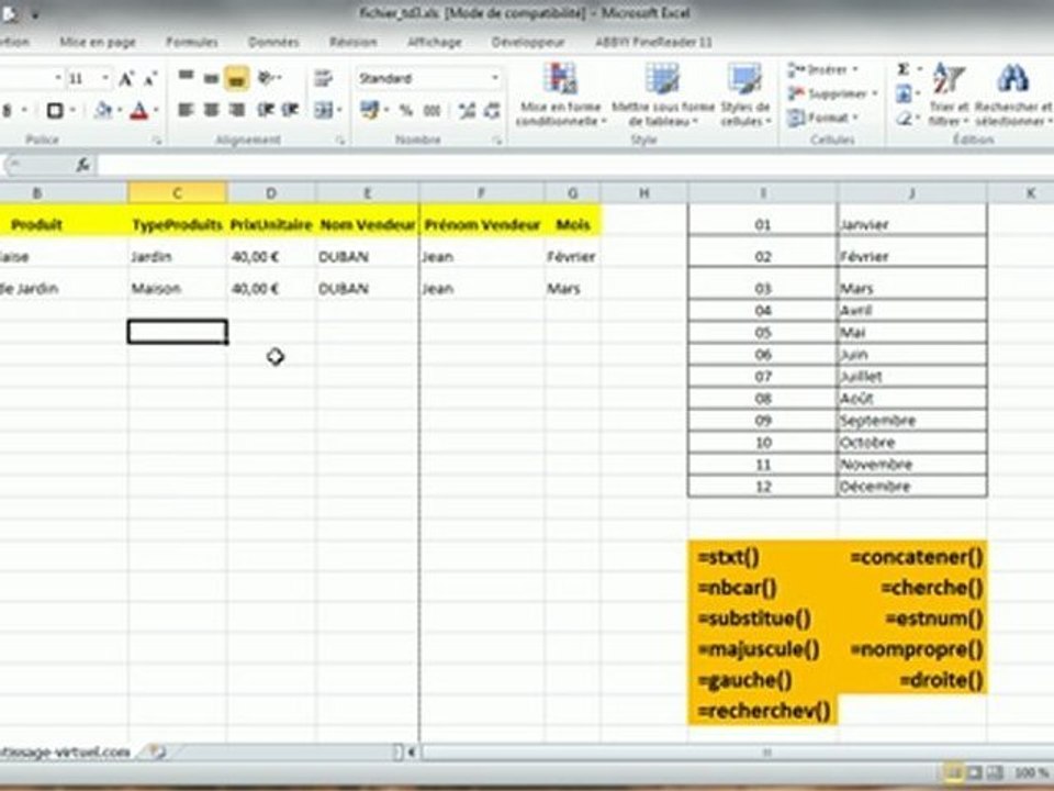 TP Excel Num ro 10 Vid o Dailymotion