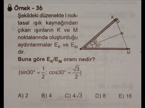 AYDINLANMA SORU VE ÇÖZÜM SLAYTI