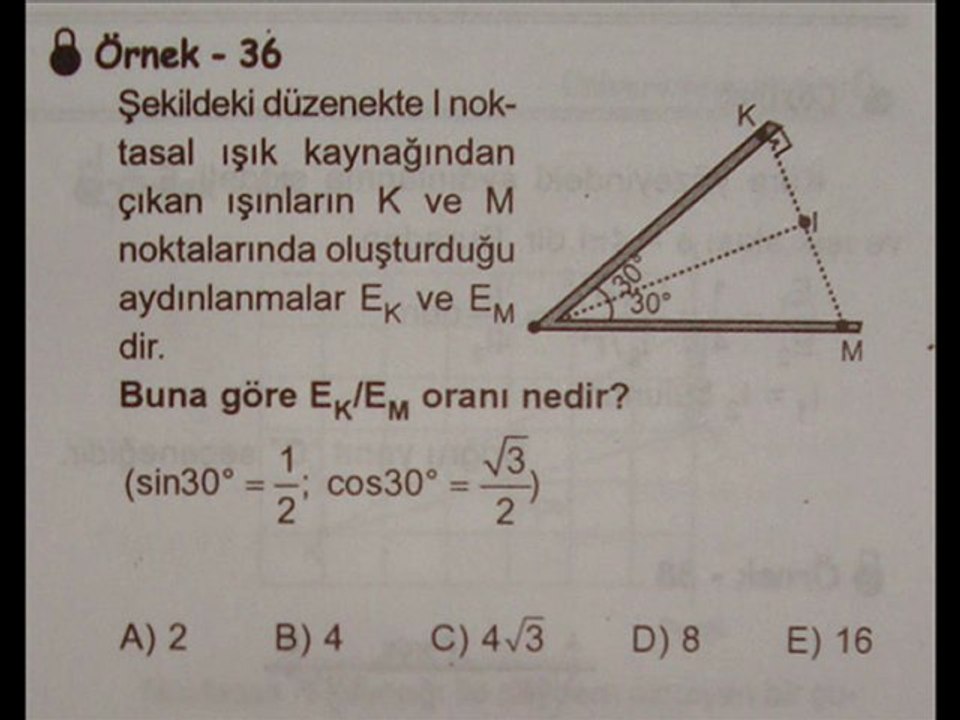 AYDINLANMA SORU VE ÇÖZÜM SLAYTI