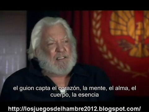 The Hunger Games cast interview Donald Sutherland subtitulos español