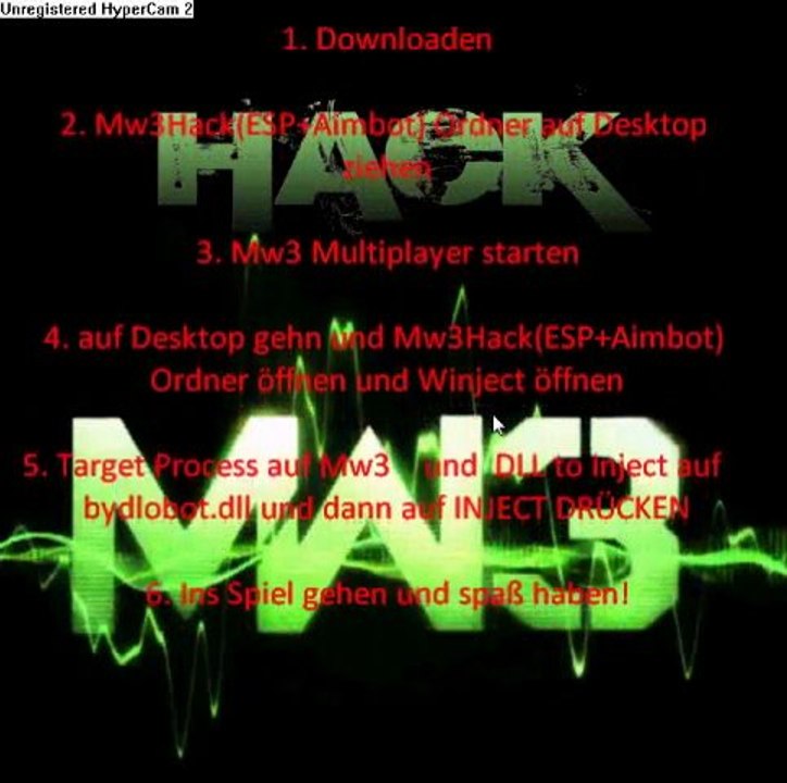 MW3 Wallhack and Aimbot PC GERMAN FREE UNDETECTED