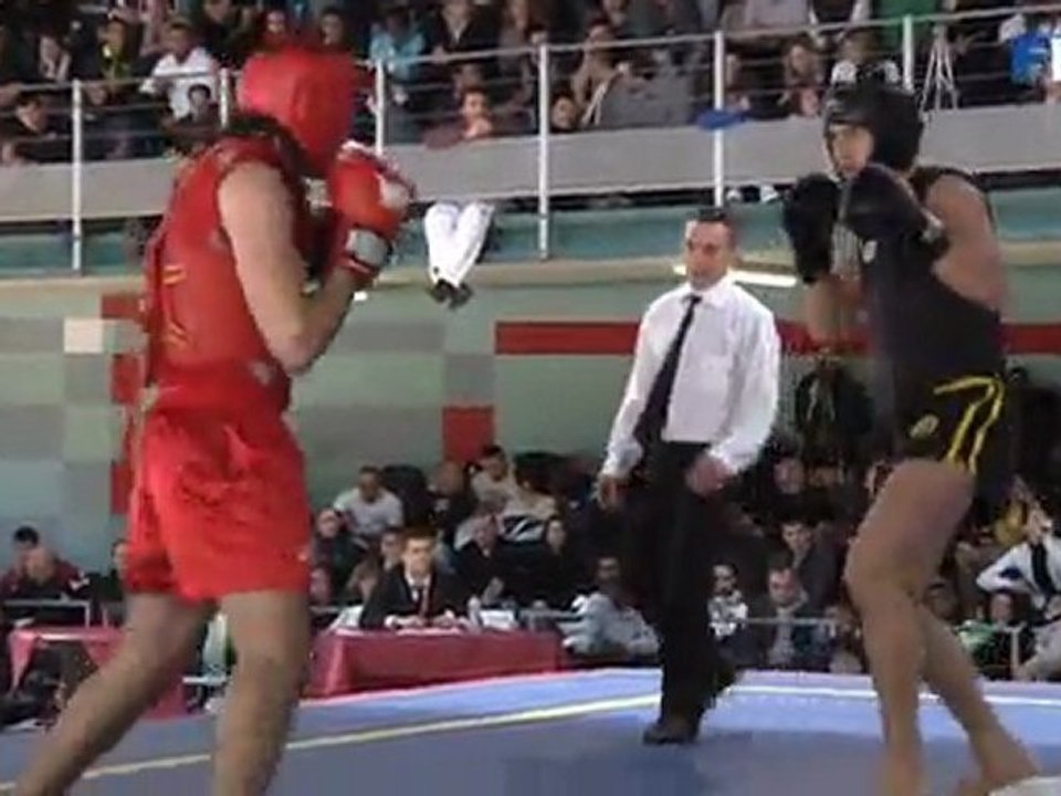 Championnat de France 2012 de Wushu Sanda / Finale -75 kg / Yoan benbedra Ascencio vs Nathan Issaad