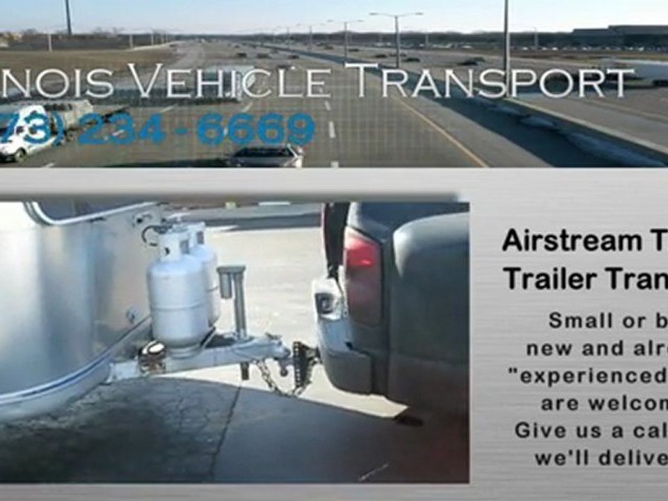 Airstream Travel Trailer Transport CanAm Transportation Inc., 4740 N Cumberland Ave., Chicago IL, 60656, (773) 234-6669