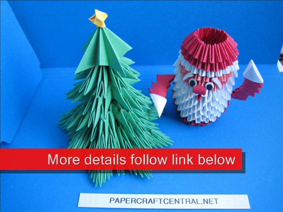 3D Origami Santa Claus