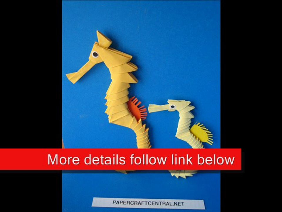 3D Origami Seahorse