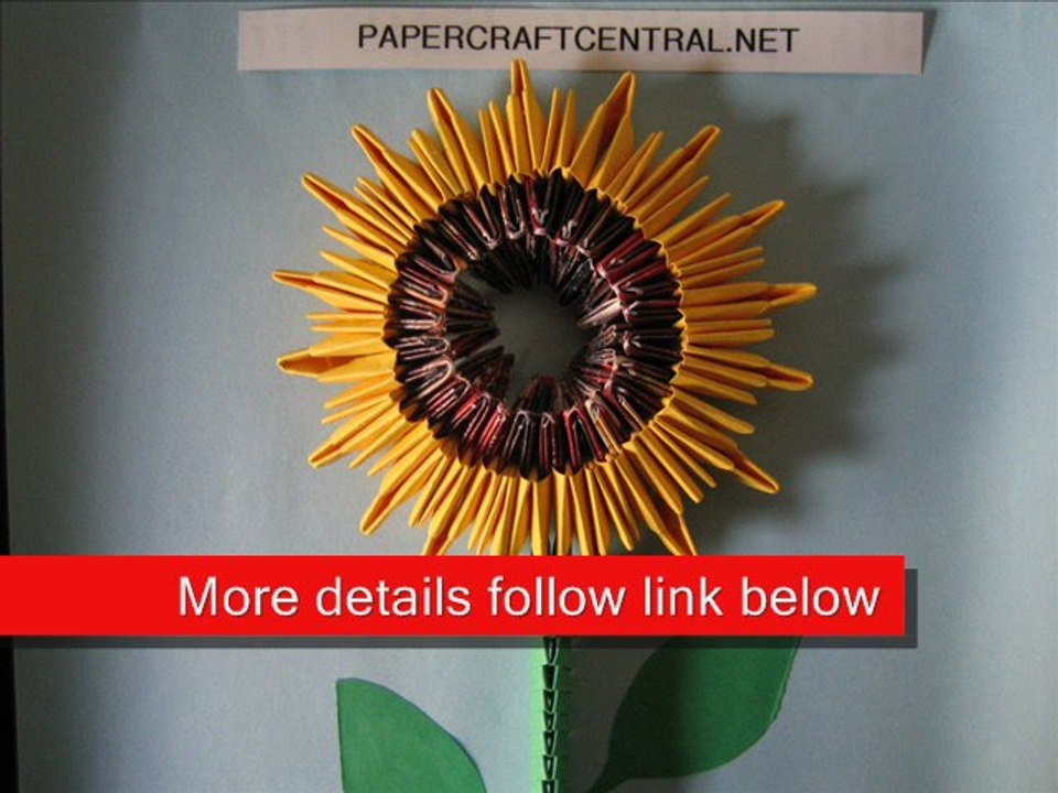3D Origami Sun Flower
