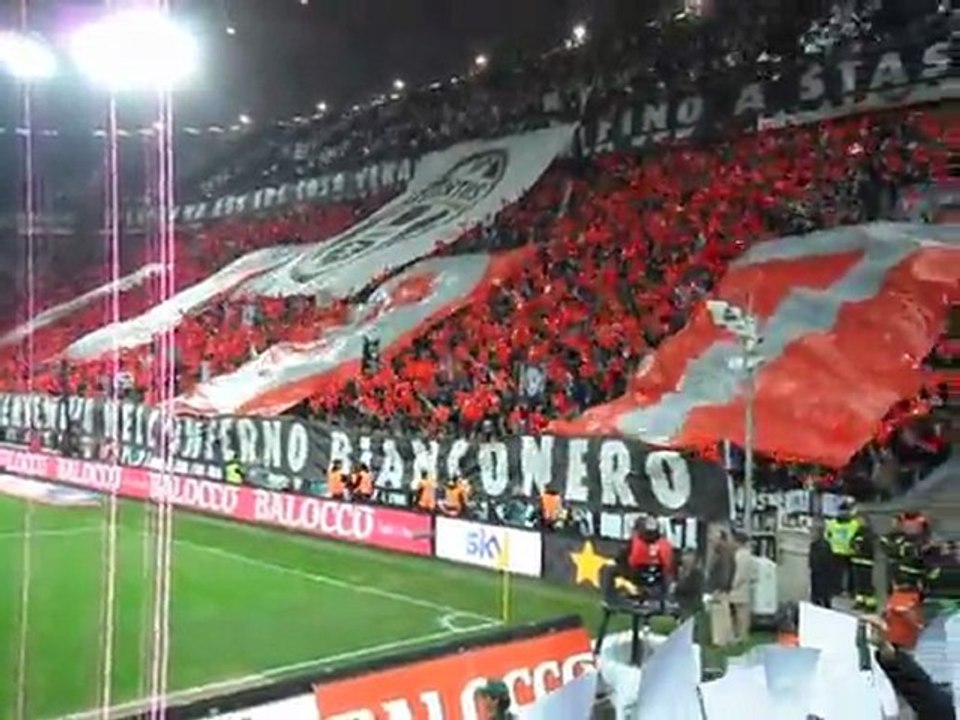 Juventus Milan 2-2 Coppa Italia COREOGRAFIA FANTASTICA INNO JUVE