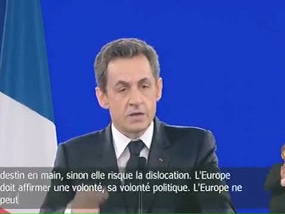 "La réciprocité est un besoin vital pour l'Europe" Nicolas Sarkozy au Congrès de Villepinte 11 mars 2012