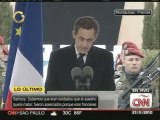 Presidente Sarkozy encabeza ceremonia en honor a soldados muertos